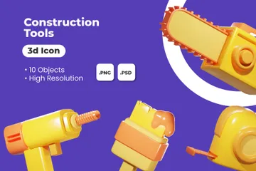 Construction Tools 3D Illustration Pack