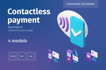 Contactless Payment 3D Illustration Pack
