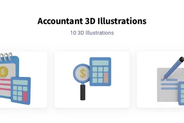 Contador Pacote de Illustration 3D