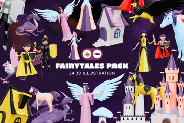 Conte de fées Pack 3D Illustration