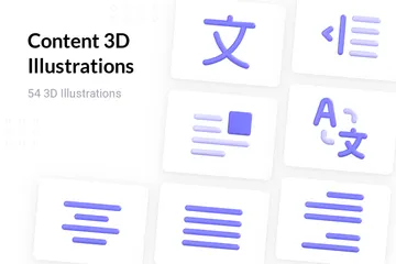 콘텐츠 3D Icon 팩