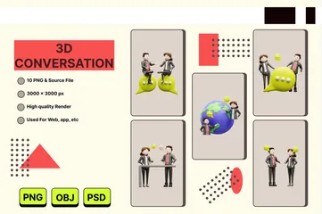 会話 3D Illustrationパック