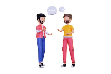 会話 3D Illustrationパック