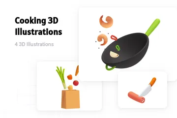 Cooking 3D Illustration Pack