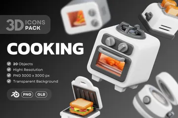 Cooking 3D Icon Pack