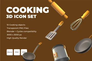 Cooking 3D Icon Pack