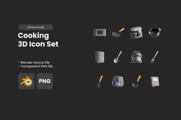 Cooking 3D Icon Pack