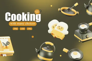 Cooking 3D Icon Pack