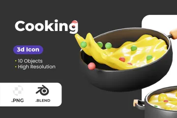 Cooking 3D Icon Pack