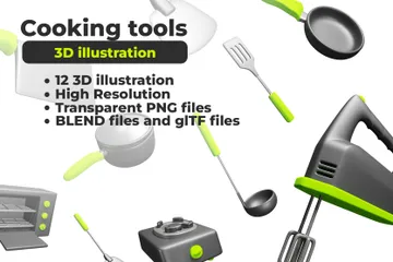 Cooking Tools 3D Icon Pack