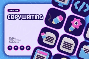 Copywriting 3D Icon Pack