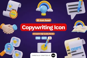 Copywriting 3D Icon Pack