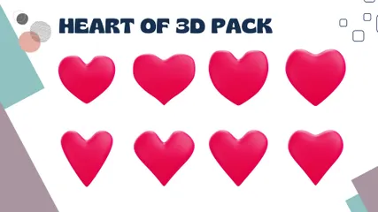 Corazón Paquete de Icon 3D