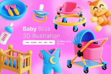 Cosas de bebe Paquete de Icon 3D