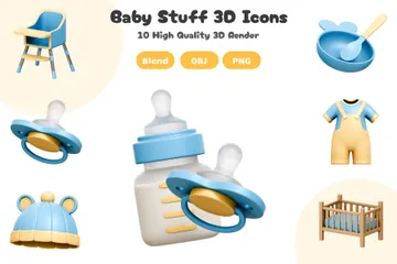 Cosas de bebe Paquete de Icon 3D