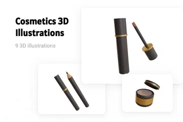 Productos cosméticos Paquete de Illustration 3D