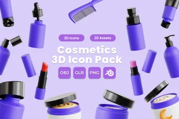 Cosméticos Pacote de Icon 3D