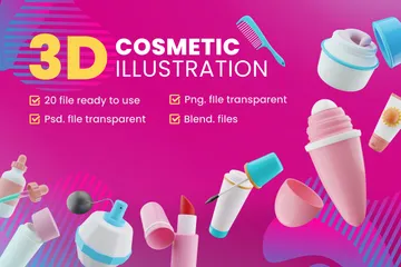 Cosmetics 3D Icon Pack