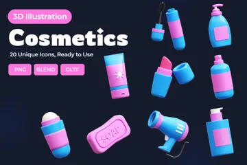 Cosmetics 3D Icon Pack