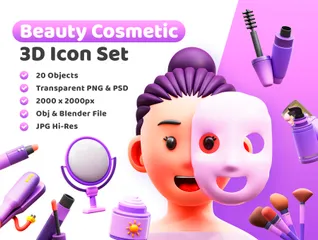 Cosmetics 3D Illustration Pack