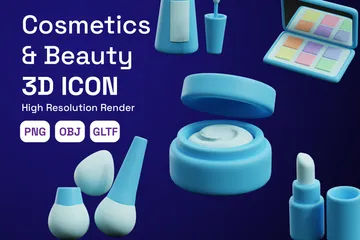 Cosmetics & Beauty 3D Icon Pack