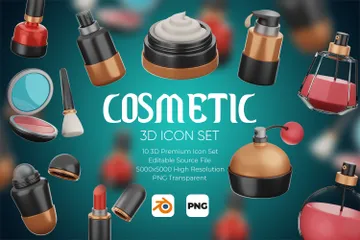 Cosmétique Pack 3D Icon