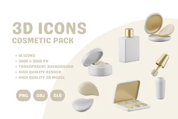 Cosmétique Pack 3D Icon