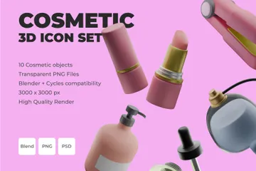 Cosmétique Pack 3D Icon