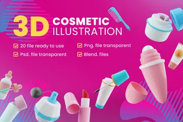 Produits de beauté Pack 3D Icon