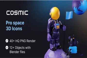 Cosmic 3D Illustration Pack