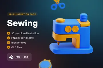 De coser Paquete de Icon 3D