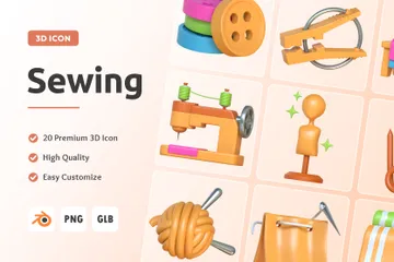 De coser Paquete de Icon 3D