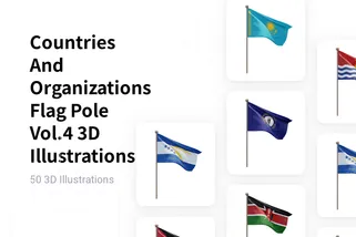 Countries And Organizations Flag Pole Vol.4