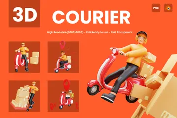 Courrier Pack 3D Illustration