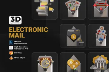 Courrier électronique Pack 3D Icon