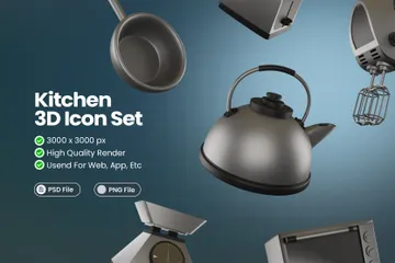 Cozinha Pacote de Icon 3D