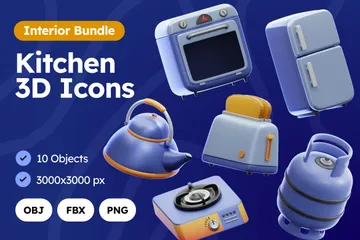 Cozinha Pacote de Icon 3D