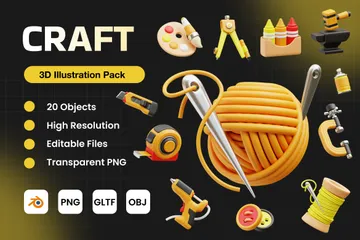 Craft 3D Icon Pack