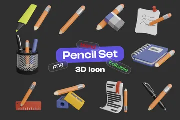 Crayon Pack 3D Icon