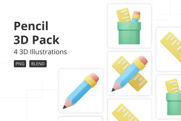 Crayon Pack 3D Icon