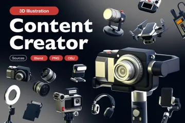 Creador de contenido Paquete de Icon 3D