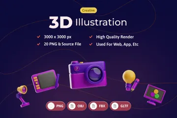 창의적인 3D Icon 팩