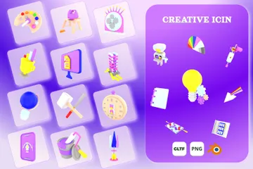CREATIVE 3D Icon Pack
