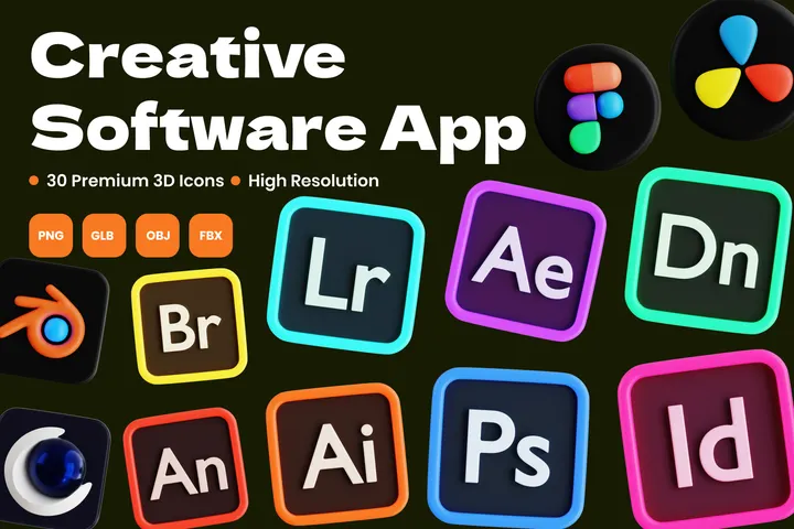 Premium App 3D Illustration pack from User Interface 3D Illustrations