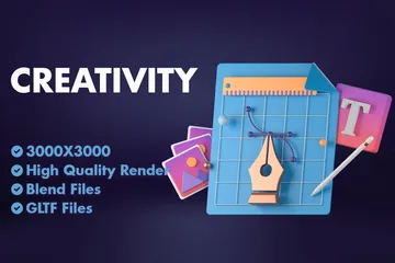 Creatividad Paquete de Icon 3D