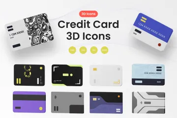 신용 카드 3D Illustration 팩