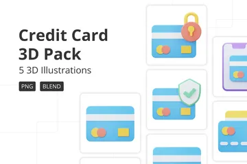 Credit Card 3D Icon Pack