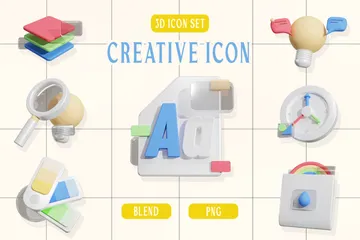 Criativo Pacote de Icon 3D