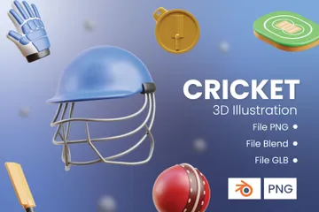 Cricket 3D Icon Pack