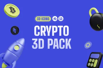 Criptografia Pacote de Icon 3D